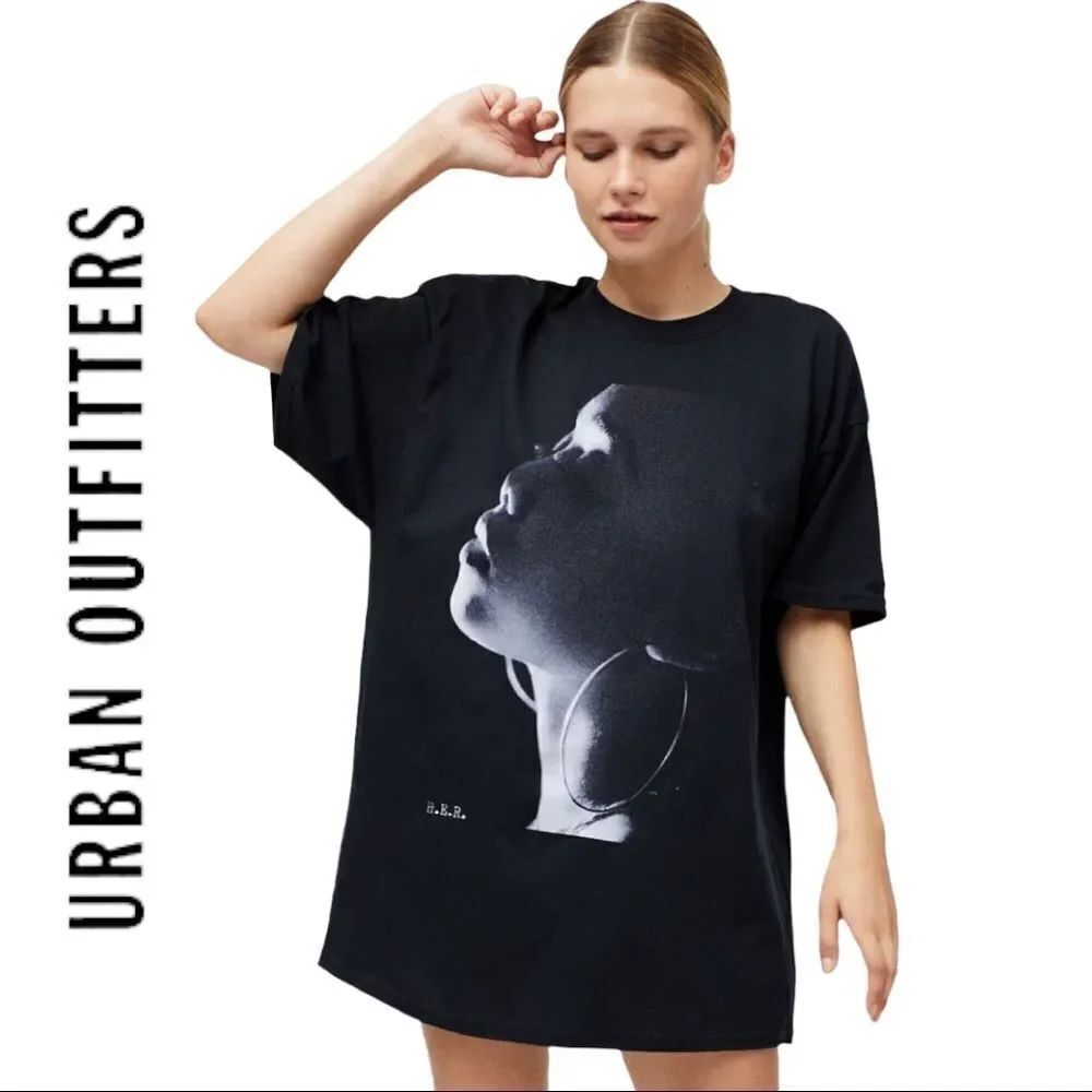 NEW H.E.R. Urban Outfitters UO Portrait T-Shirt Dress S M